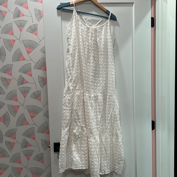 Swiss Dot Cover-Up Tiered Maxi Dress - Picture 3 of 7